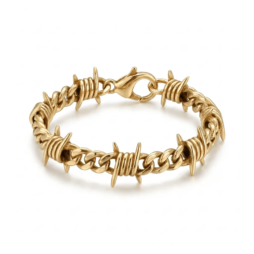 Mens ThornLink Chain Bracelet