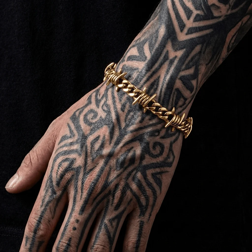 Mens ThornLink Chain Bracelet