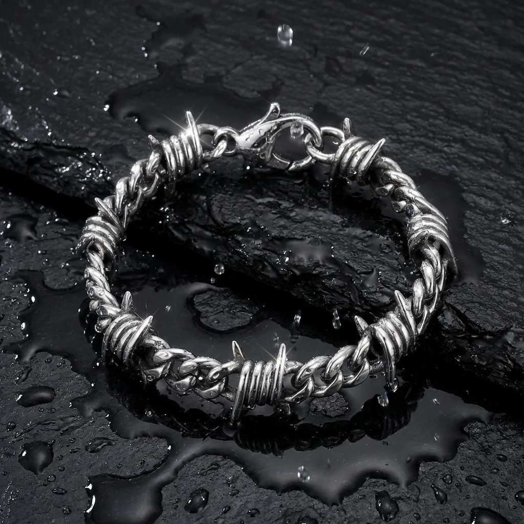 Mens ThornLink Chain Bracelet
