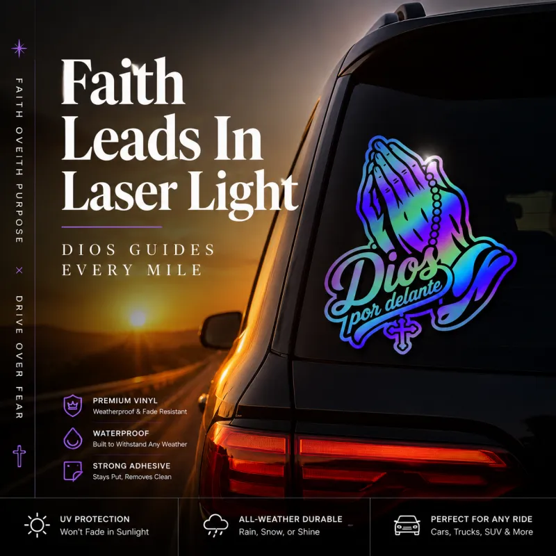 Dios Por Delante Graphic Decal