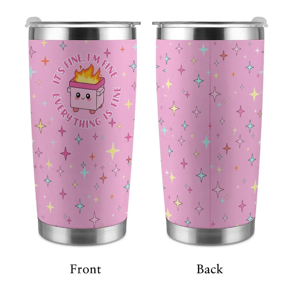 Trash can-shaped stainless steel thermos cup