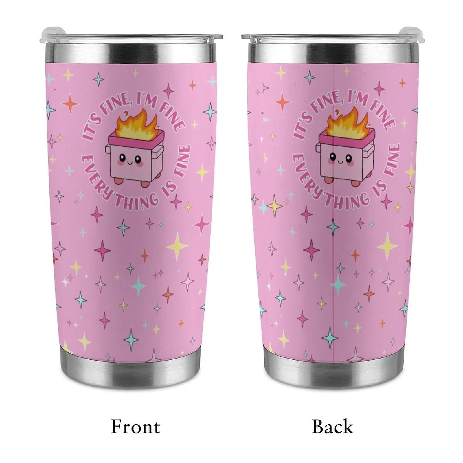 Trash can-shaped stainless steel thermos cup