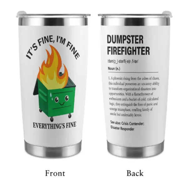 Trash can-shaped stainless steel thermos cup