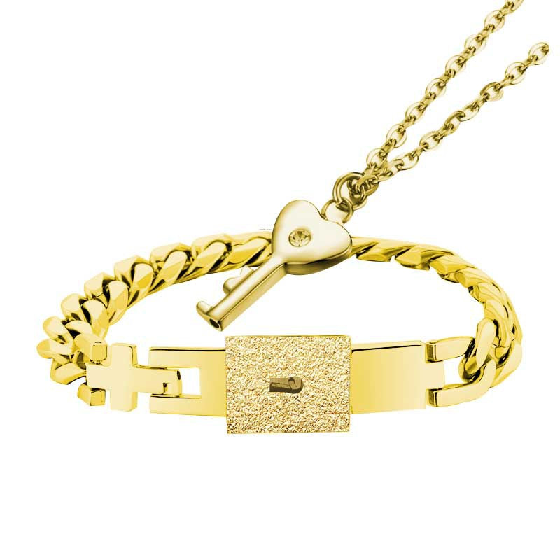 Lock & Key Couple Bracelet