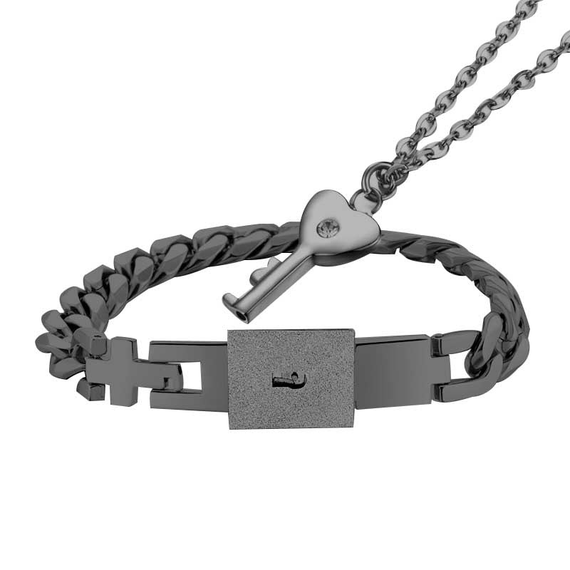 Lock & Key Couple Bracelet