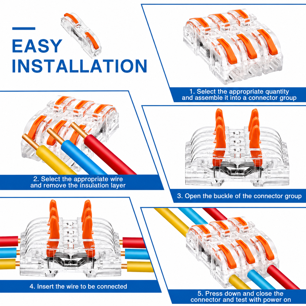 Quick Lever Wire Connectors – Faster
