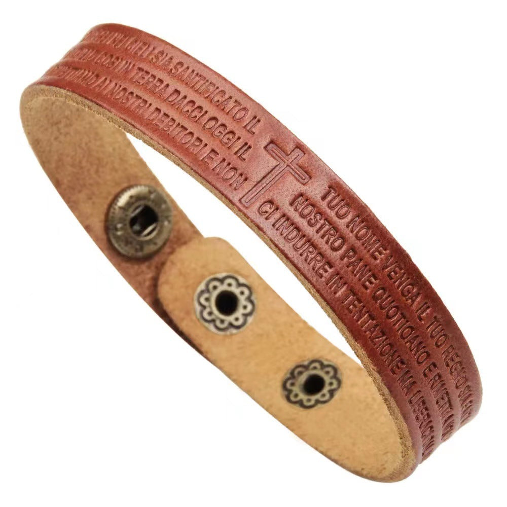 Cowhide bracelet