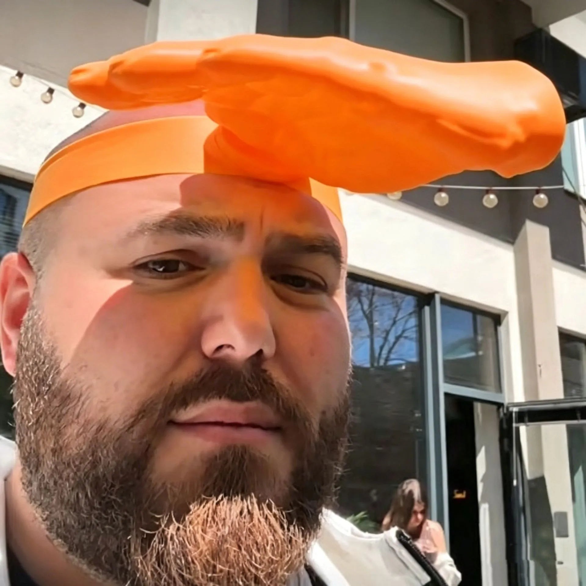 Creative palm-sized sun hat