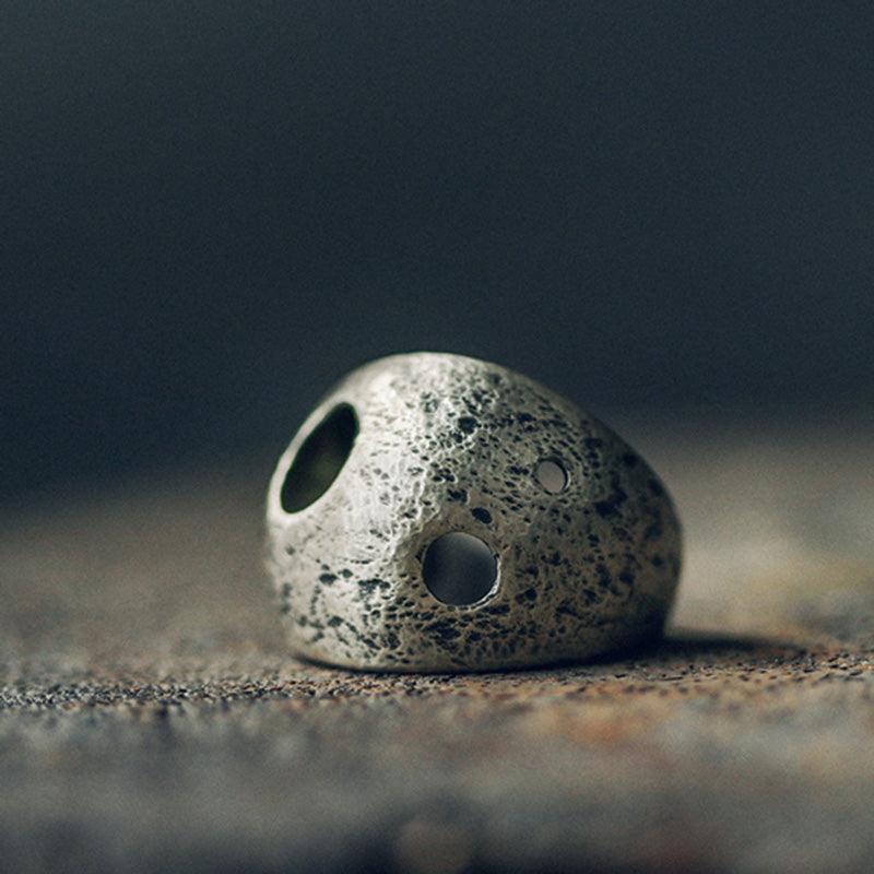 Vintage Textured Wide Cutout Ring