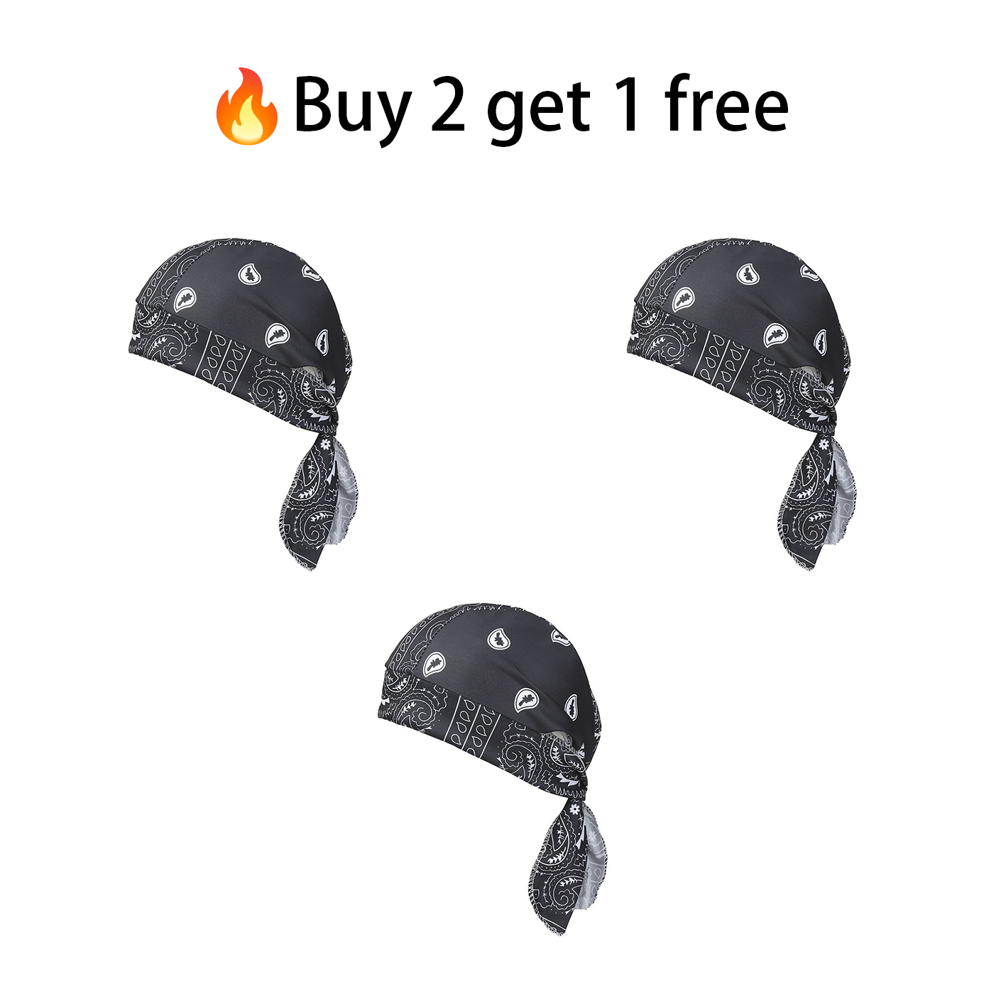 Elastic fabric cycling headband/cap