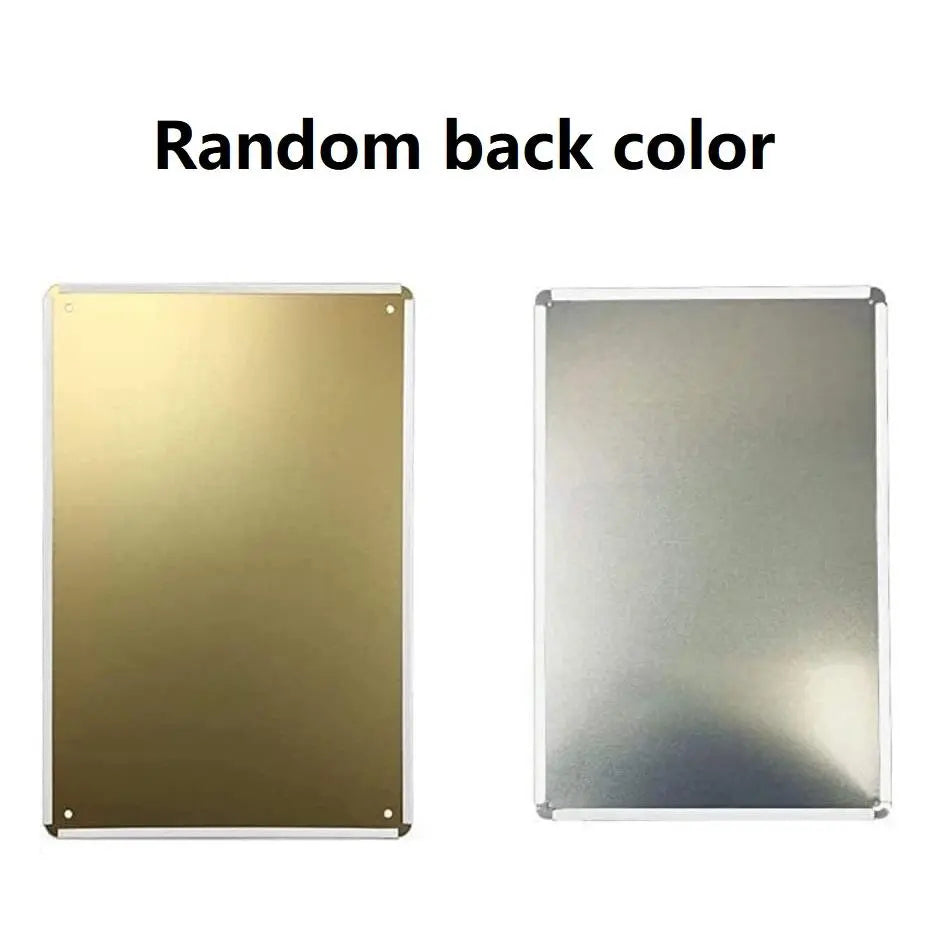 Retro aluminum and iron sheet - humorous wall decoration plaque