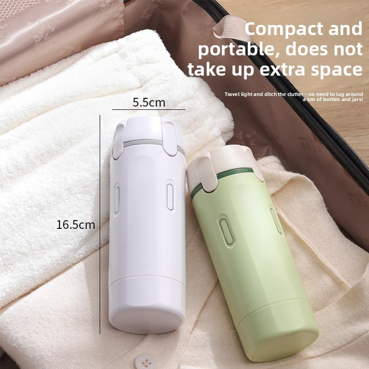 4-in-1 Portable Travel Dispenser Bottle