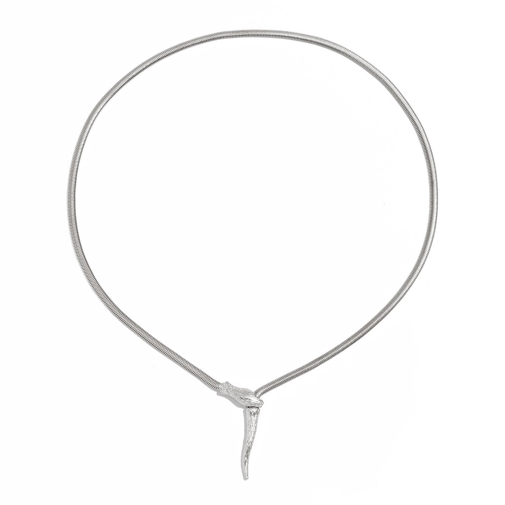 Snake bone necklace