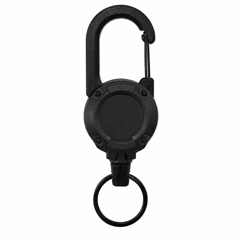 Heavy-Duty Retractable Keychain Carabiner