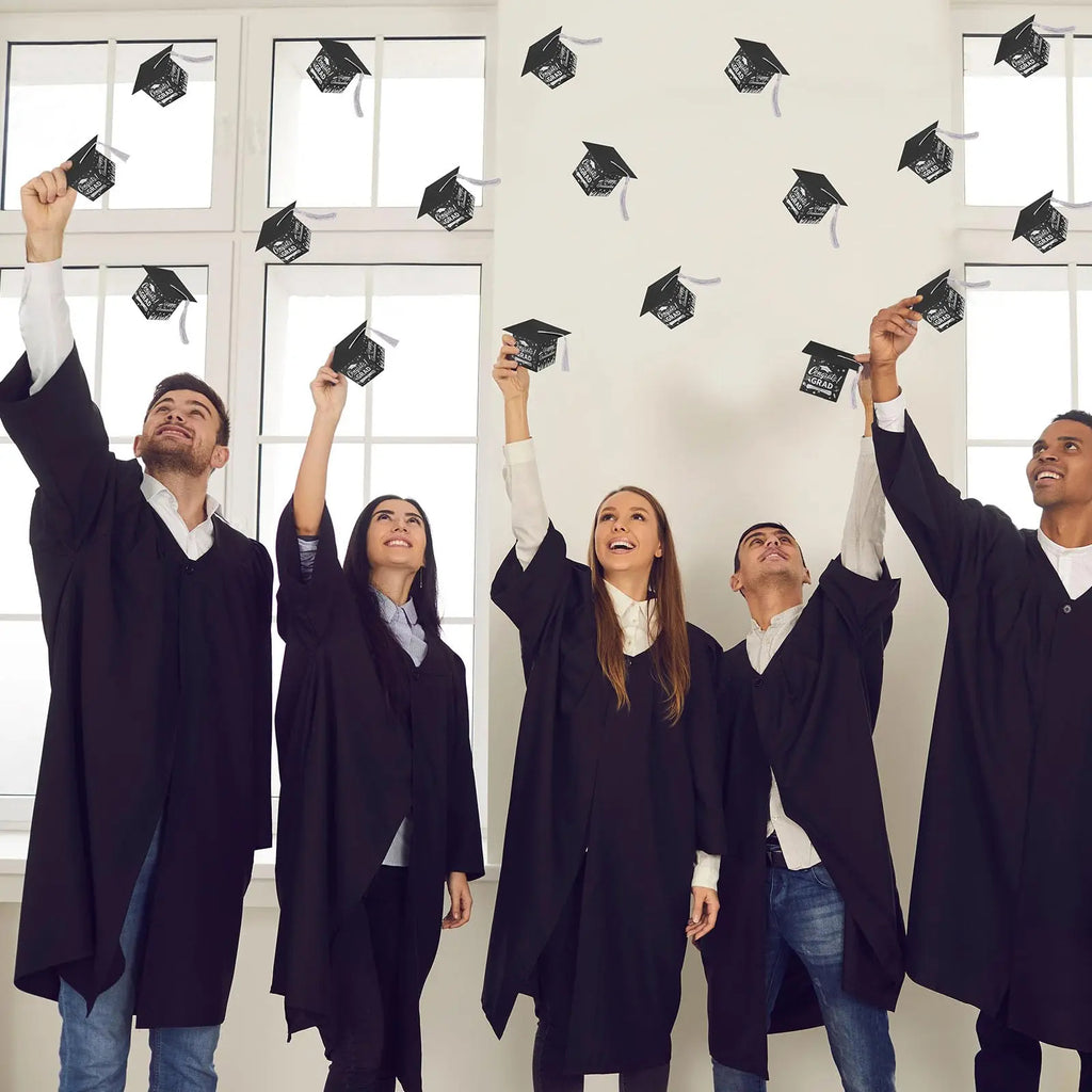 30 Tasseled Graduation Cap Candy Boxes
