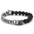 Sterling Silver Skull Bracelet