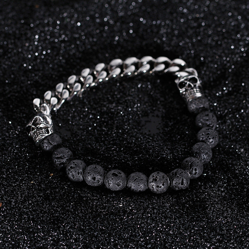 Sterling Silver Skull Bracelet