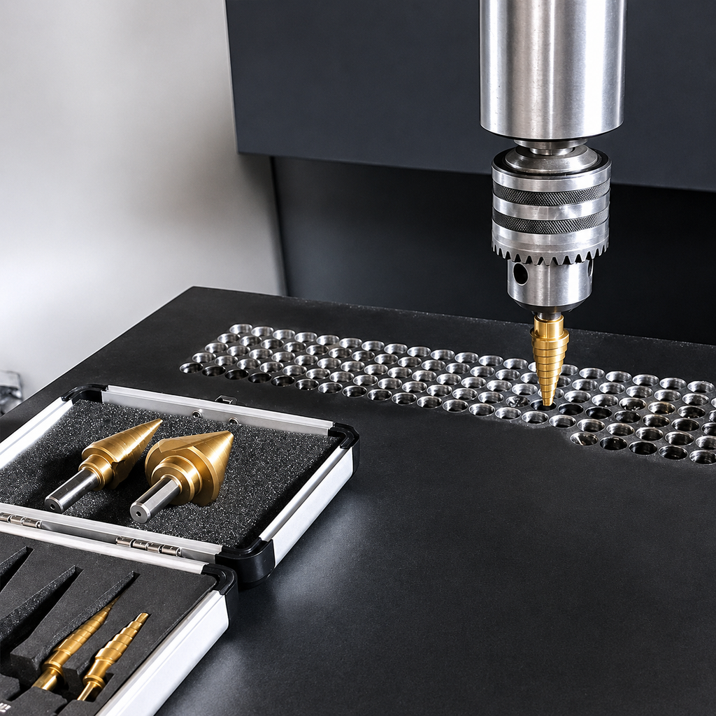 3-Piece Titanium Step Drill Bit Set