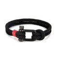 U-shaped buckle nylon rope bracelet