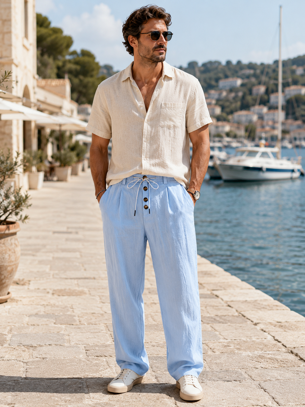 Mens Coastal Comfort Drawstring Pants