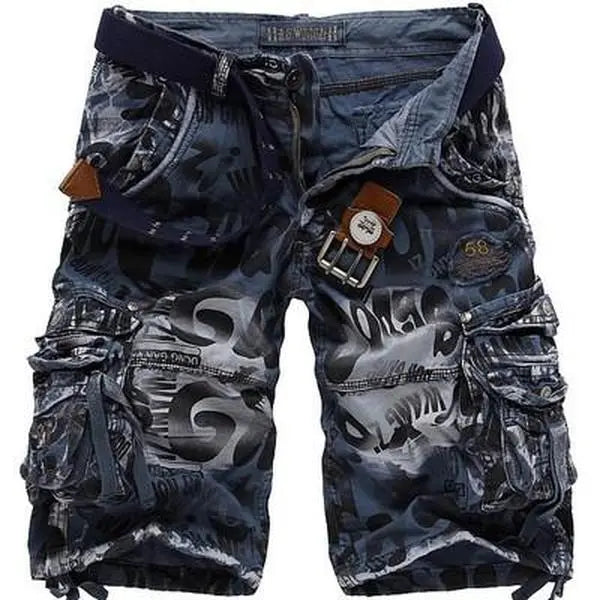 Men's Urban Graffiti Utility Shorts