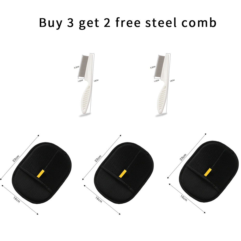Pet hair cleaning gloves