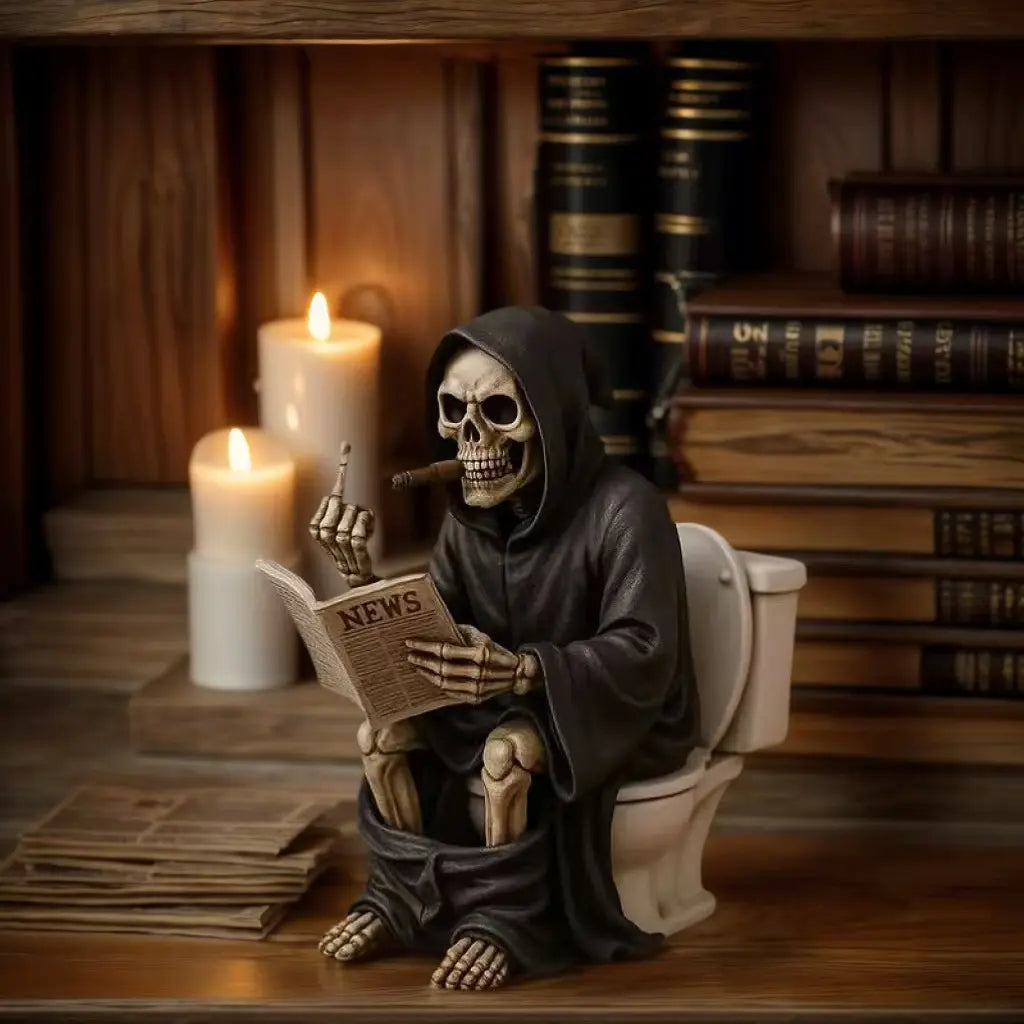 Gothic style resin statue shelf ornament