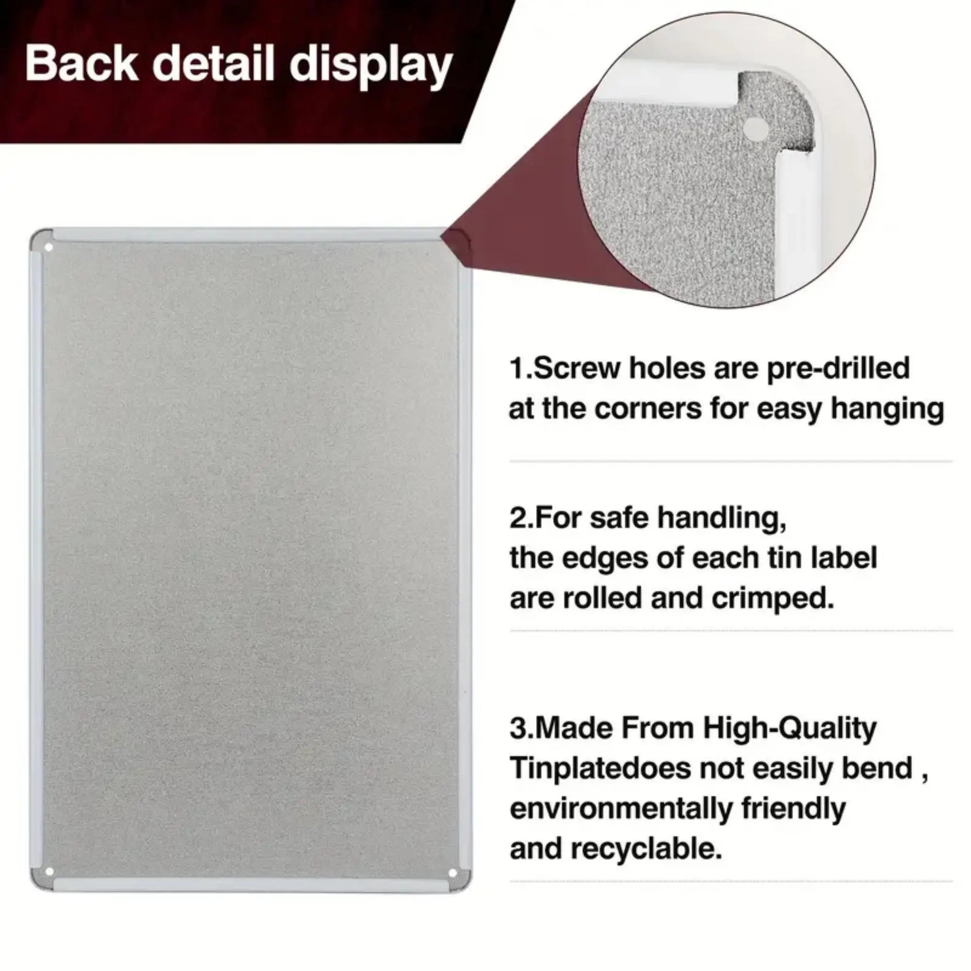 Retro aluminum and iron sheet - humorous wall decoration plaque