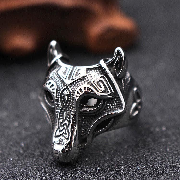 Wolf Viking Ring