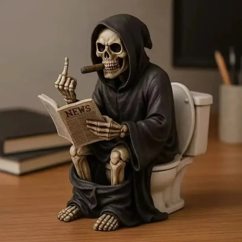 Gothic style resin statue shelf ornament