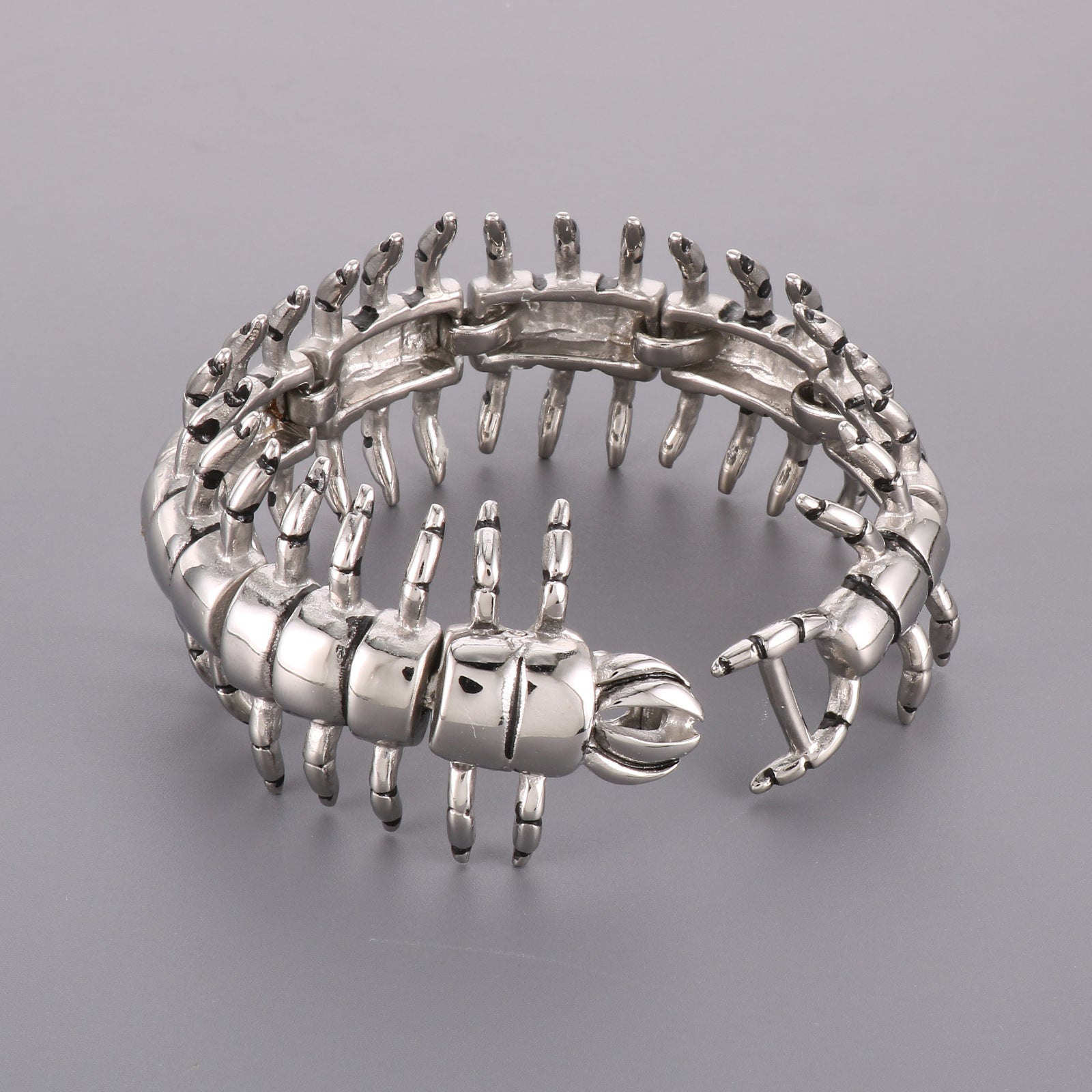 925 silver giant centipede bracelet