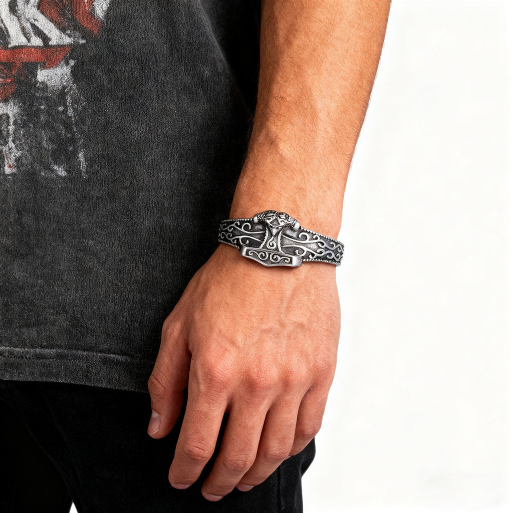 Viking Thor's Hammer Bracelet