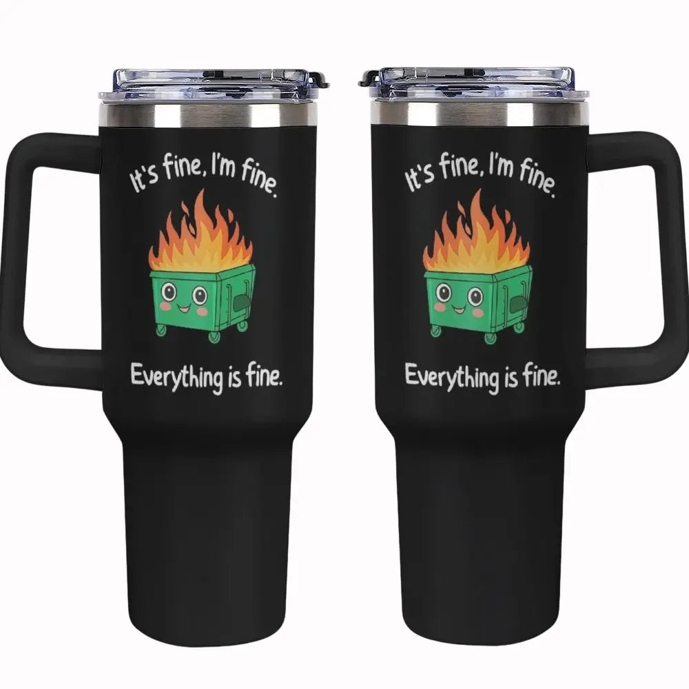 Trash can-shaped stainless steel thermos cup