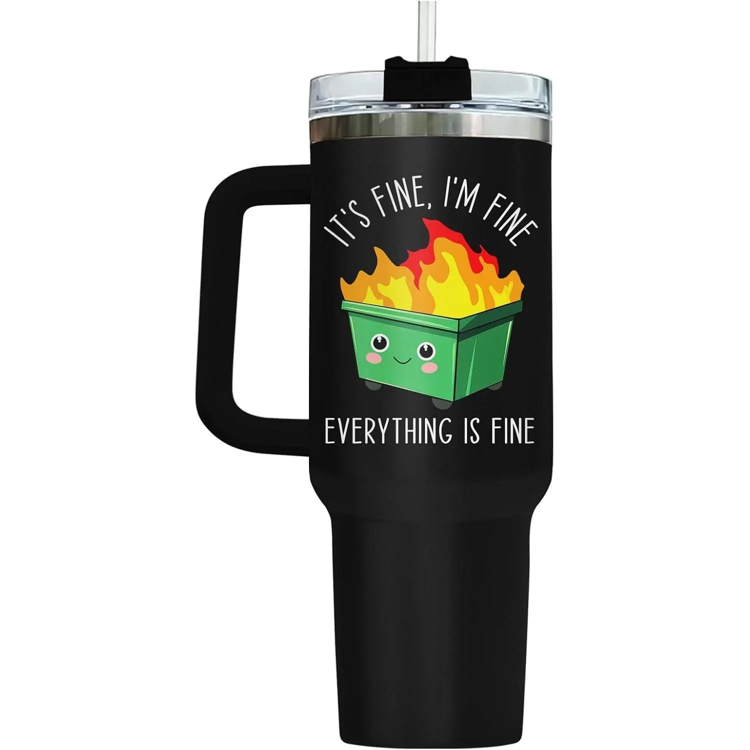 Trash can-shaped stainless steel thermos cup