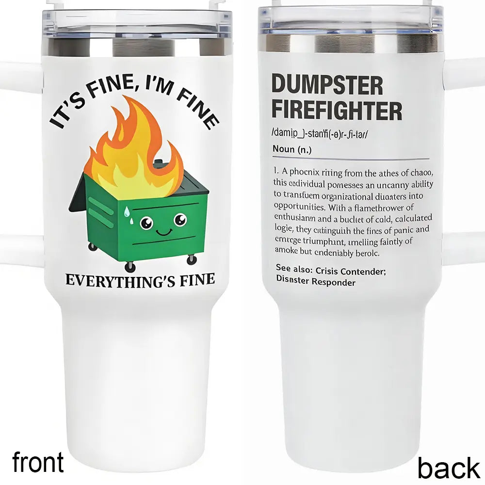 Trash can-shaped stainless steel thermos cup