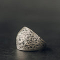 Vintage Hand-made Texture Wide Ring