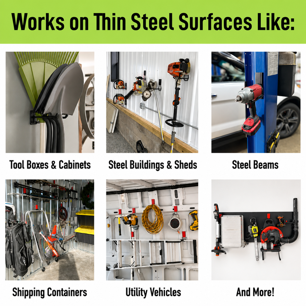 ORGANIZE HEAVY GEAR WITHOUT DRILLING A SINGLE HOLE