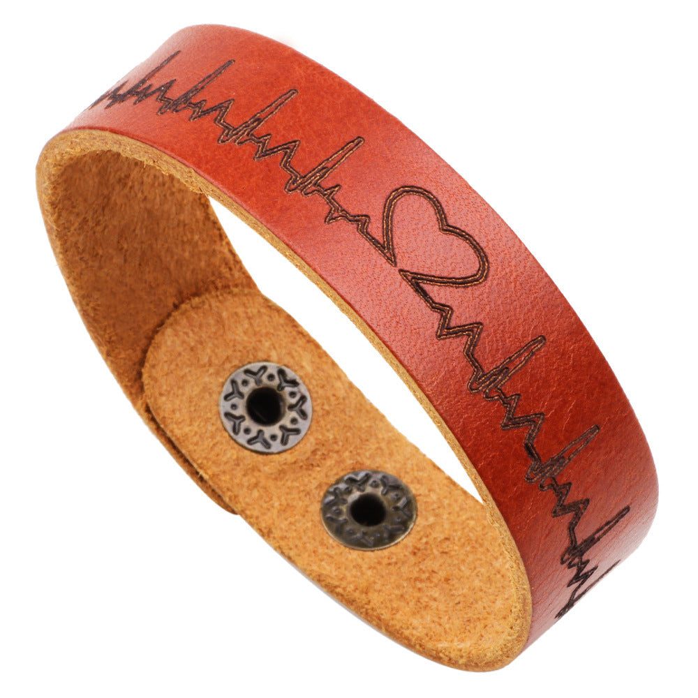 Cowhide bracelet