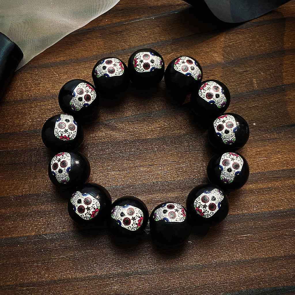 Skull Spider Web Bracelet