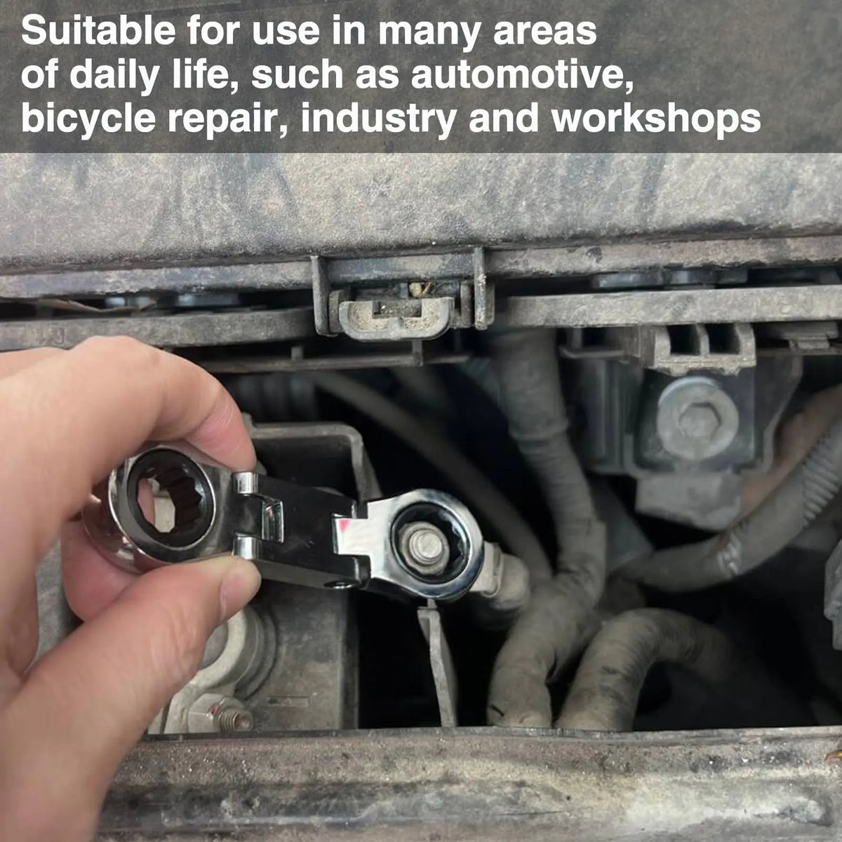 5-Piece Stubby Flex-Head Ratcheting Wrench Set – Built for Tight Spaces
