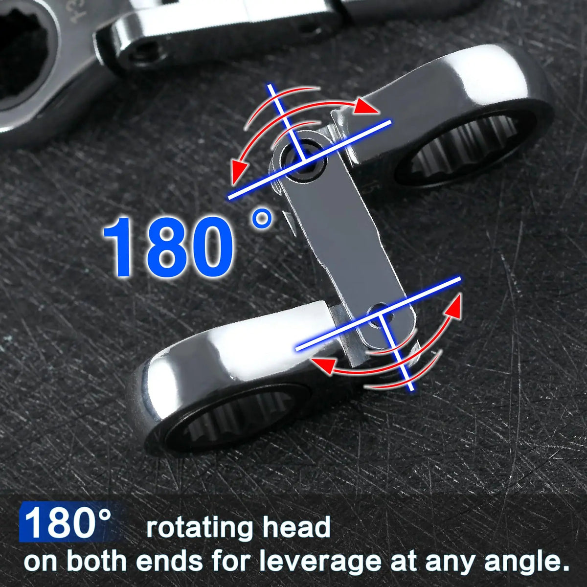 5-Piece Stubby Flex-Head Ratcheting Wrench Set – Built for Tight Spaces