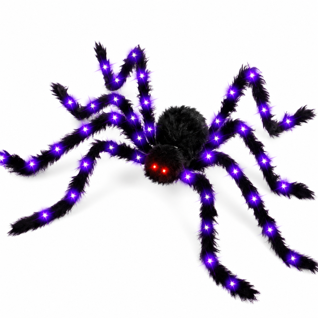 Giant Halloween Spider Web Lights – Turn Your Home Into a Spooky Night Display