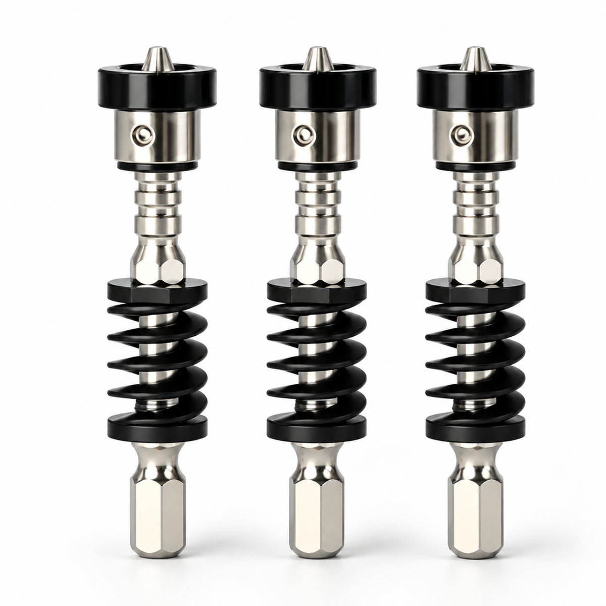 Spring-Loaded Magnetic Screwdriver Bit Holder