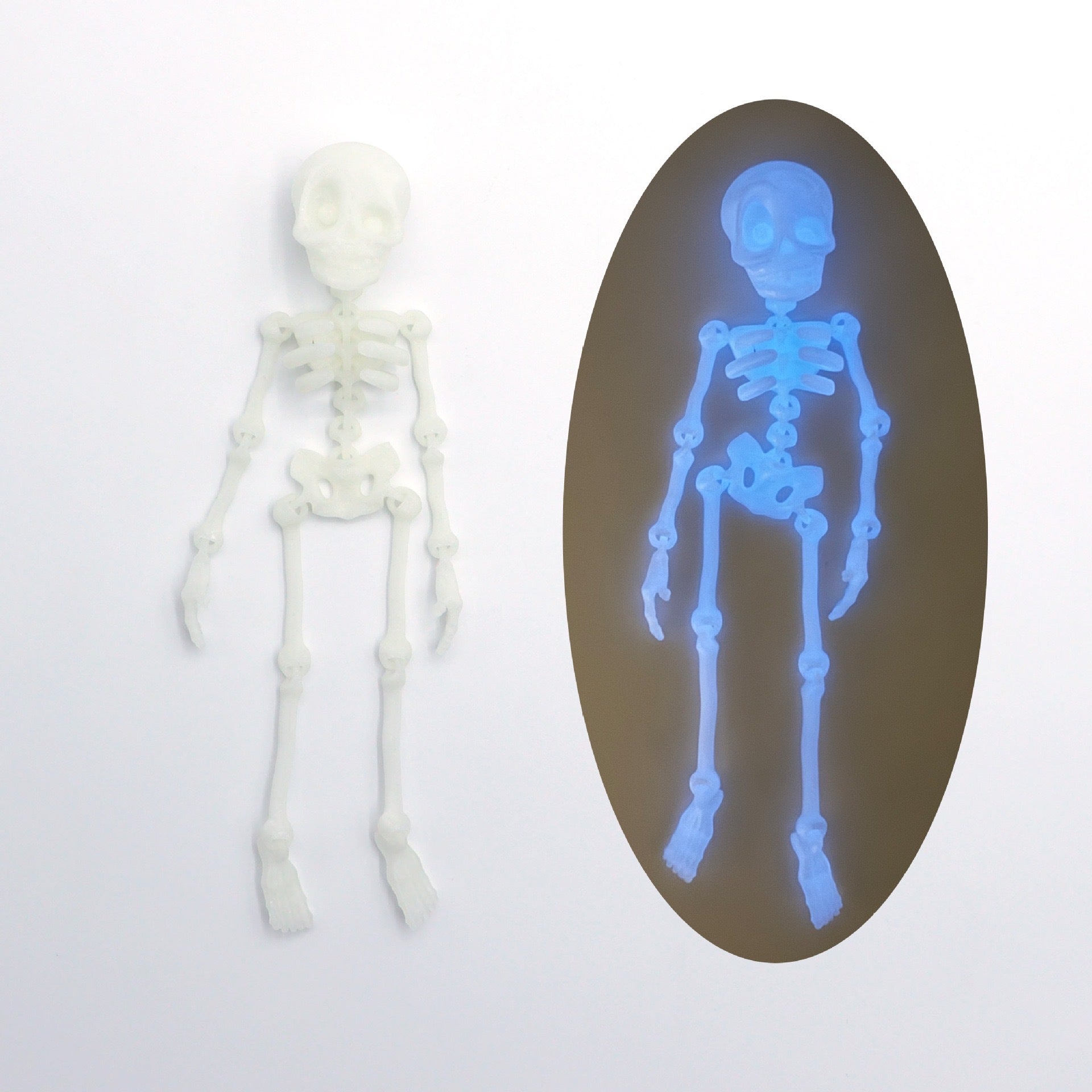 3D printed skull creative refrigerator magnet