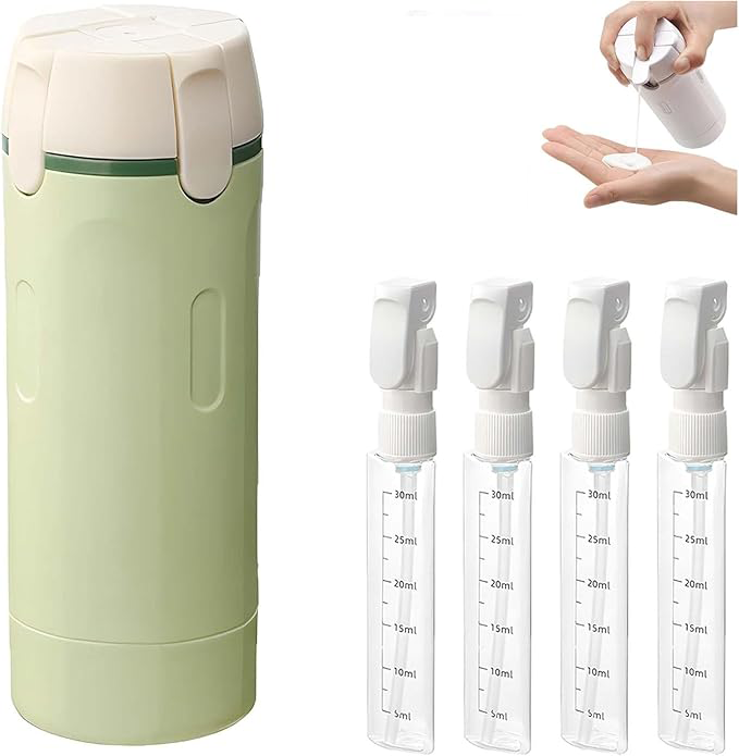 4-in-1 Portable Travel Dispenser Bottle
