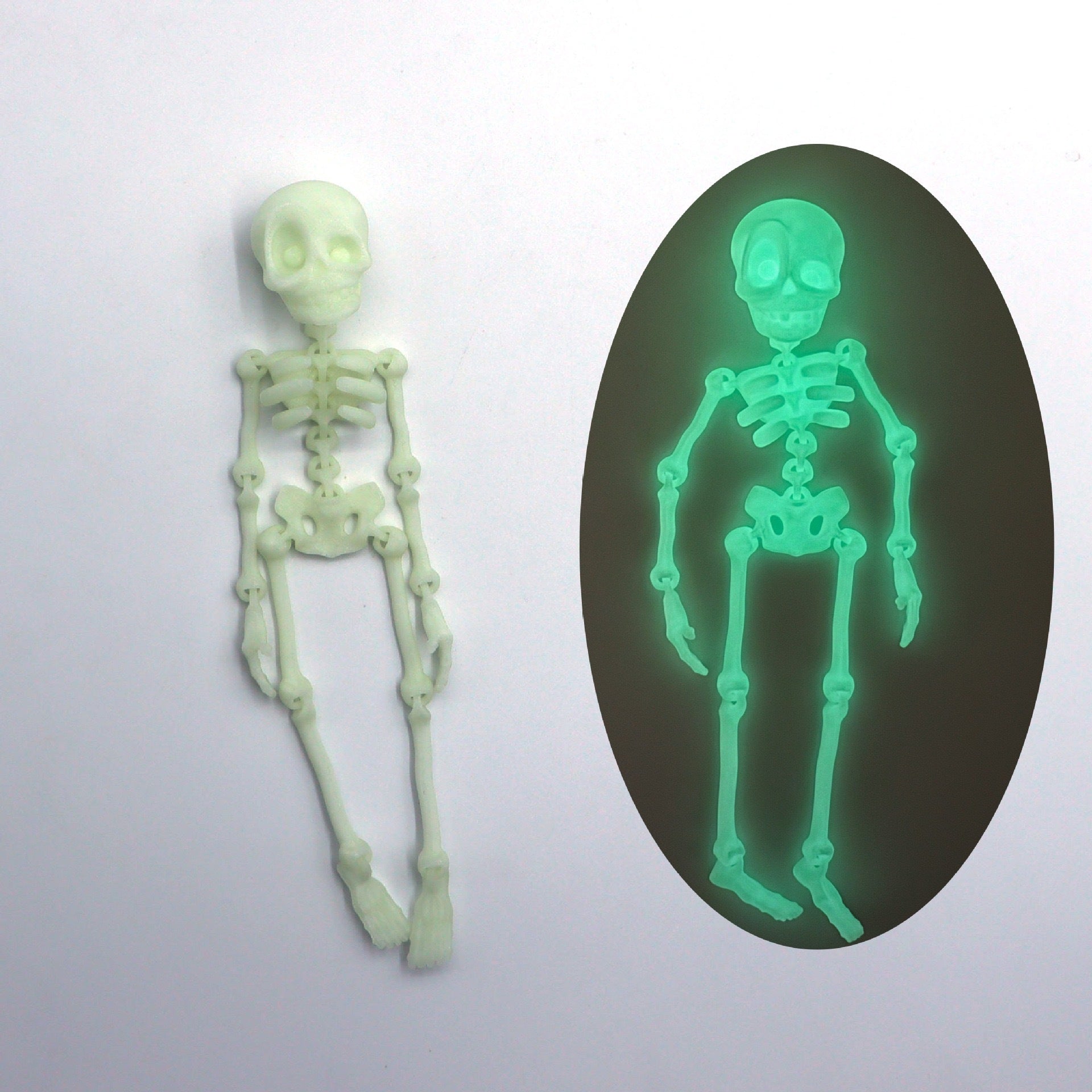3D printed skull creative refrigerator magnet