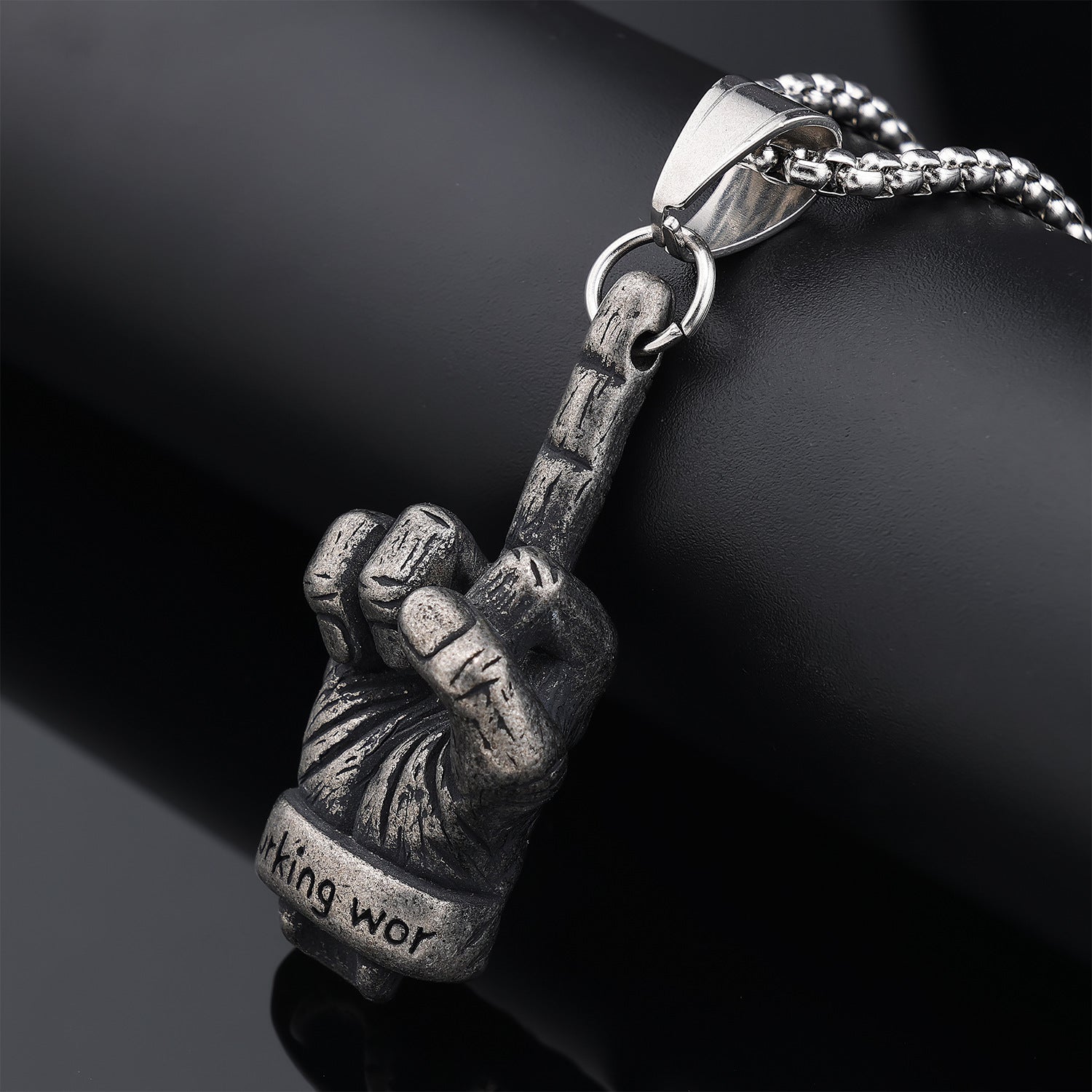Middle Finger Necklace