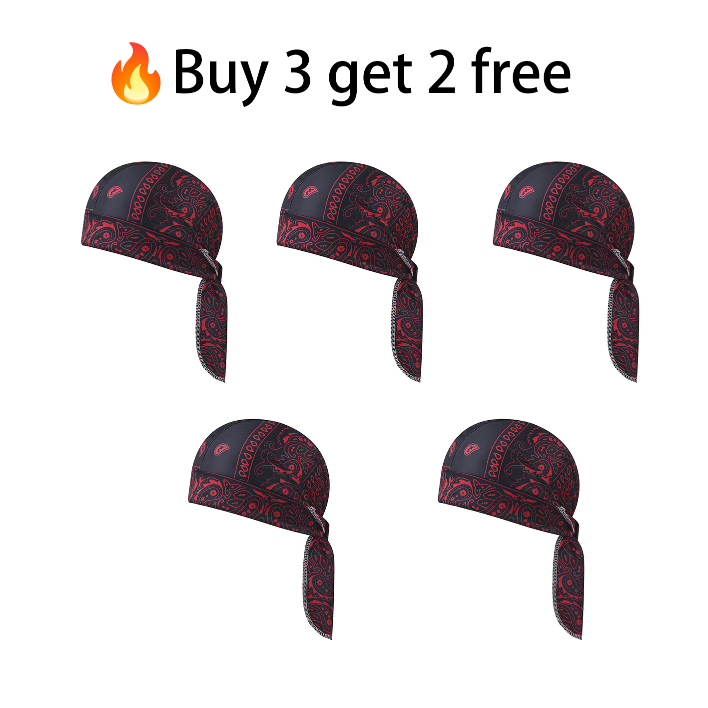 Elastic fabric cycling headband/cap