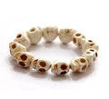 Turquoise Cracked Skull Bracelet