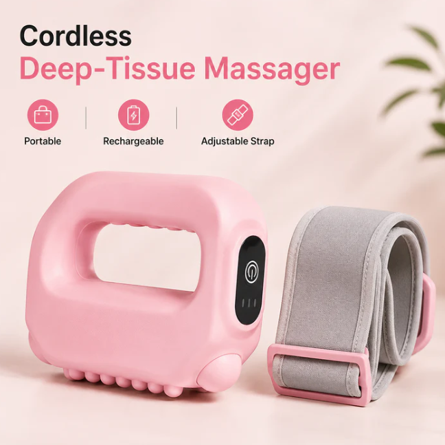 Hands-free fascia massager